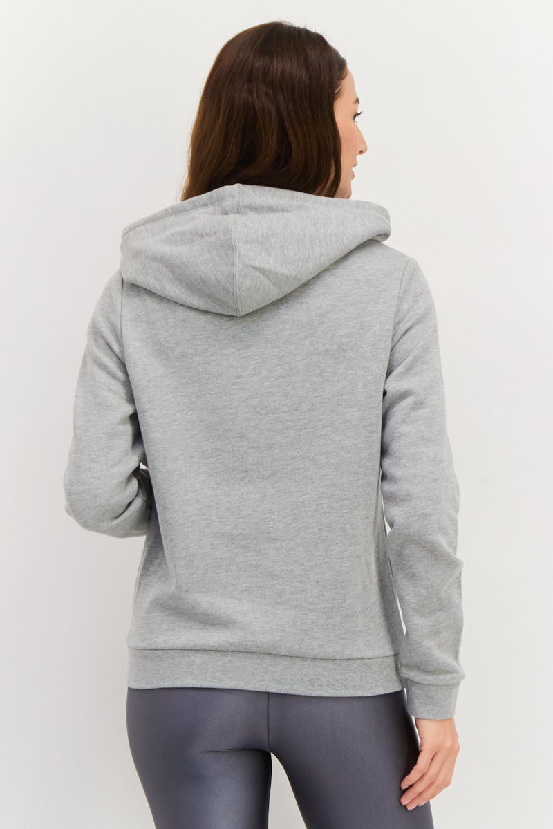 Hurley Women Sportswear Fit Long Sleeve Training Sweatshirts, Heather Grey - Image 2